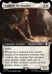 Aradesh, the Founder (Extended Art) - Universes Beyond: Fallout - Magic: The Gathering card