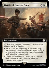 Battle of Hoover Dam (Extended Art) - Universes Beyond: Fallout - Magic: The Gathering card