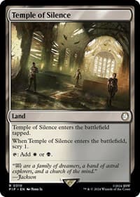 Temple of Silence - Universes Beyond: Fallout - Magic: The Gathering card