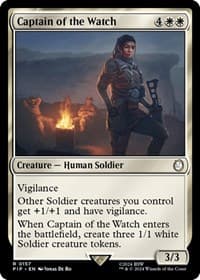 Captain of the Watch - Universes Beyond: Fallout - Magic: The Gathering card