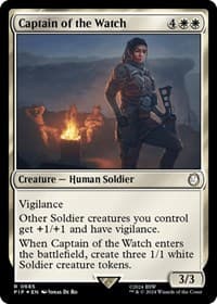 Captain of the Watch (Surge Foil) - Universes Beyond: Fallout - Magic: The Gathering card