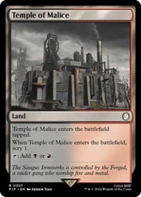Temple of Malice - Universes Beyond: Fallout - Magic: The Gathering card