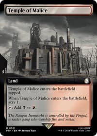 Temple of Malice (Extended Art) - Universes Beyond: Fallout - Magic: The Gathering card