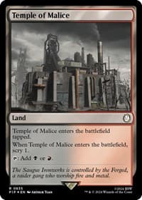 Temple of Malice (Surge Foil) - Universes Beyond: Fallout - Magic: The Gathering card