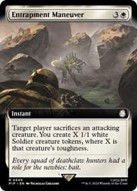 Entrapment Maneuver (Extended Art) - Universes Beyond: Fallout - Magic: The Gathering card