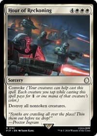 Hour of Reckoning - Universes Beyond: Fallout - Magic: The Gathering card