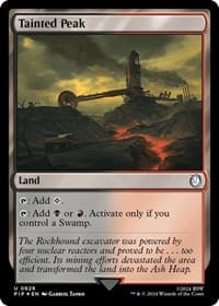 Tainted Peak (Surge Foil) - Universes Beyond: Fallout - Magic: The Gathering card