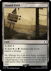 Tainted Field - Universes Beyond: Fallout - Magic: The Gathering card