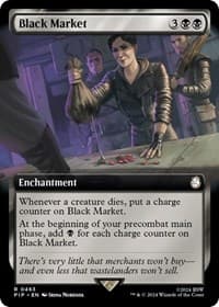Black Market (Extended Art) - Universes Beyond: Fallout - Magic: The Gathering card