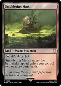 Smoldering Marsh (Surge Foil) - Universes Beyond: Fallout - Magic: The Gathering card