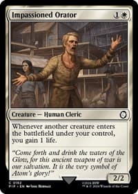 Impassioned Orator - Universes Beyond: Fallout - Magic: The Gathering card