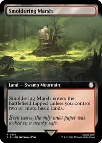 Smoldering Marsh (Extended Art) - Universes Beyond: Fallout - Magic: The Gathering card