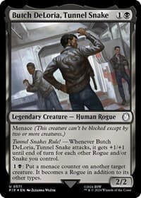 Butch DeLoria, Tunnel Snake (Surge Foil) - Universes Beyond: Fallout - Magic: The Gathering card