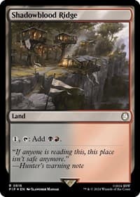 Shadowblood Ridge (Surge Foil) - Universes Beyond: Fallout - Magic: The Gathering card