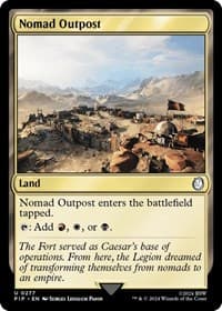 Nomad Outpost - Universes Beyond: Fallout - Magic: The Gathering card