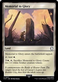 Memorial to Glory - Universes Beyond: Fallout - Magic: The Gathering card