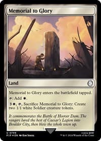 Memorial to Glory (Surge Foil) - Universes Beyond: Fallout - Magic: The Gathering card
