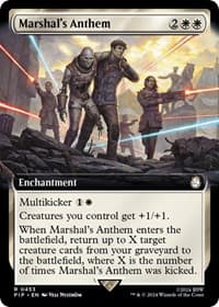 Marshal's Anthem (Extended Art) - Universes Beyond: Fallout - Magic: The Gathering card