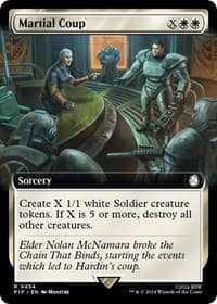 Martial Coup (Extended Art) - Universes Beyond: Fallout - Magic: The Gathering card