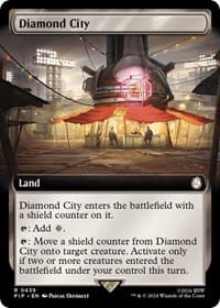 Diamond City (Extended Art) - Universes Beyond: Fallout - Magic: The Gathering card