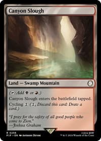 Canyon Slough - Universes Beyond: Fallout - Magic: The Gathering card