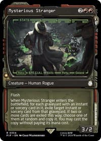 Mysterious Stranger (Showcase) - Universes Beyond: Fallout - Magic: The Gathering card