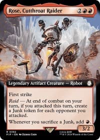 Rose, Cutthroat Raider (Extended Art) - Universes Beyond: Fallout - Magic: The Gathering card