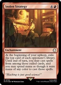 Stolen Strategy (Surge Foil) - Universes Beyond: Fallout - Magic: The Gathering card