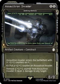 Assaultron Invader - Walking Ballista (Showcase) - Universes Beyond: Fallout - Magic: The Gathering card