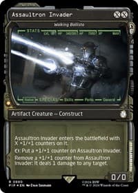 Assaultron Invader - Walking Ballista (Showcase) (Surge Foil) - Universes Beyond: Fallout - Magic: The Gathering card