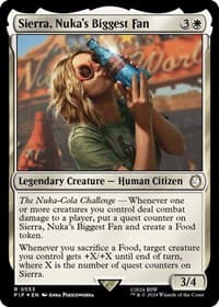 Sierra, Nuka's Biggest Fan (Surge Foil) - Universes Beyond: Fallout - Magic: The Gathering card