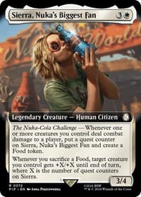 Sierra, Nuka's Biggest Fan (Extended Art) - Universes Beyond: Fallout - Magic: The Gathering card