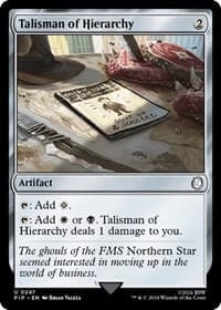 Talisman of Hierarchy - Universes Beyond: Fallout - Magic: The Gathering card