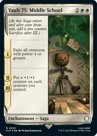 Vault 75: Middle School (Surge Foil) - Universes Beyond: Fallout - Magic: The Gathering card