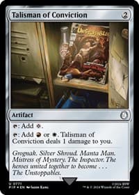 Talisman of Conviction (Surge Foil) - Universes Beyond: Fallout - Magic: The Gathering card