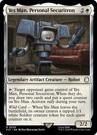 Yes Man, Personal Securitron - Universes Beyond: Fallout - Magic: The Gathering card
