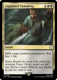 Anguished Unmaking - Universes Beyond: Fallout - Magic: The Gathering card