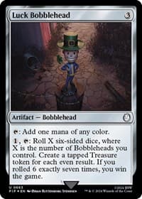 Luck Bobblehead (Surge Foil) - Universes Beyond: Fallout - Magic: The Gathering card