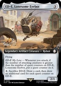 ED-E, Lonesome Eyebot (Extended Art) - Universes Beyond: Fallout - Magic: The Gathering card