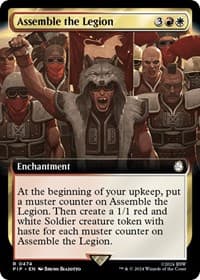 Assemble the Legion (Extended Art) - Universes Beyond: Fallout - Magic: The Gathering card