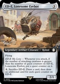 ED-E, Lonesome Eyebot (Extended Art) (Surge Foil) - Universes Beyond: Fallout - Magic: The Gathering card