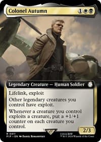 Colonel Autumn (Extended Art) - Universes Beyond: Fallout - Magic: The Gathering card