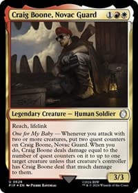 Craig Boone, Novac Guard (Surge Foil) - Universes Beyond: Fallout - Magic: The Gathering card