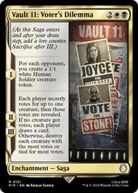 Vault 11: Voter's Dilemma - Universes Beyond: Fallout - Magic: The Gathering card