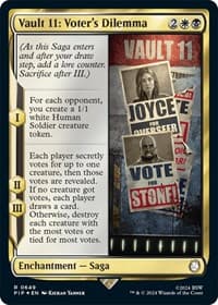Vault 11: Voter's Dilemma (Surge Foil) - Universes Beyond: Fallout - Magic: The Gathering card