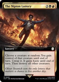 The Nipton Lottery (Extended Art) - Universes Beyond: Fallout - Magic: The Gathering card