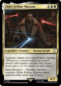 Elder Arthur Maxson (Surge Foil) - Universes Beyond: Fallout - Magic: The Gathering card