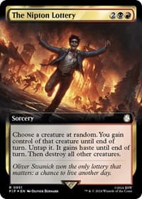 The Nipton Lottery (Extended Art) (Surge Foil) - Universes Beyond: Fallout - Magic: The Gathering card