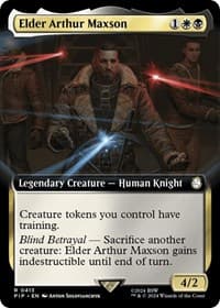 Elder Arthur Maxson (Extended Art) - Universes Beyond: Fallout - Magic: The Gathering card