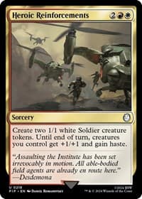 Heroic Reinforcements - Universes Beyond: Fallout - Magic: The Gathering card